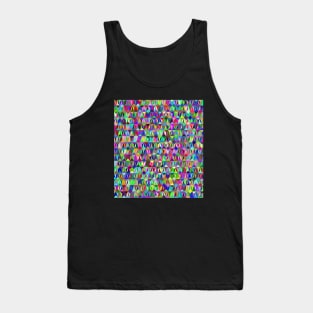 Geometric Line Pattern Tank Top